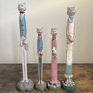 Jim Shore Pencil Cat Figurines